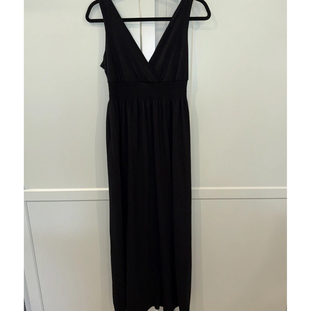 Old Navy Black Maxi Dress with V-Neck